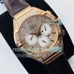 PPF Factory Piaget Polo Watch 43mm Rose Gold Iced Out Watch
